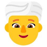 Emoji 👳‍♀️ Donna Con Turbante su Microsoft Windows 11 22H2.