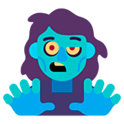 Emoji 🧟‍♀️ Zombie Donna su Microsoft Windows 11 22H2.