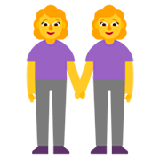 Emoji 👭 Due Donne Che Si Tengono Per Mano su Microsoft Windows 11 22H2.