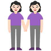 Emoji 👭🏻 Due Donne Che Si Tengono Per Mano: Carnagione Chiara su Microsoft Windows 11 22H2.