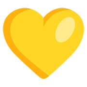 💛 Emoji Coração Amarelo na Microsoft Windows 11 22H2.