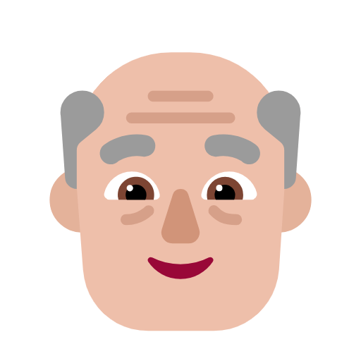 👴🏼 Emoji Anciano: Tono De Piel Claro Medio en Microsoft Windows 11 23H2.
