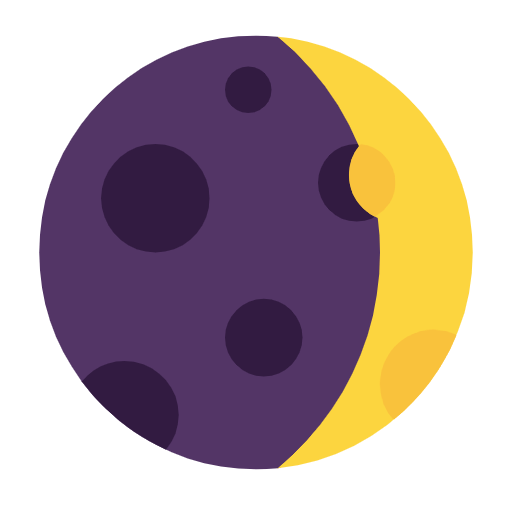 Emoji 🌒 Luna Crescente su Microsoft Windows 11 23H2.