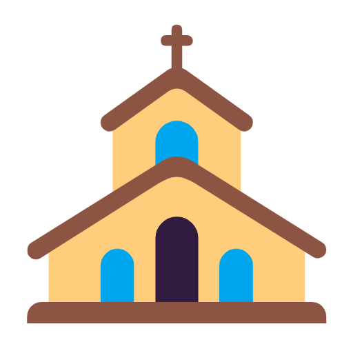 Emoji ⛪ Chiesa su Microsoft Windows 11 23H2.