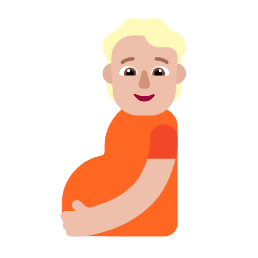 🫄🏼 Emoji Persona Embarazada: Tono De Piel Claro Medio en Microsoft Windows 11 23H2.