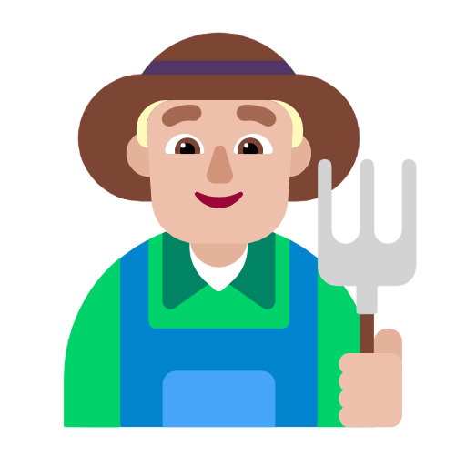👨🏼‍🌾 Emoji Agricultor: Tono De Piel Claro Medio en Microsoft Windows 11 23H2.