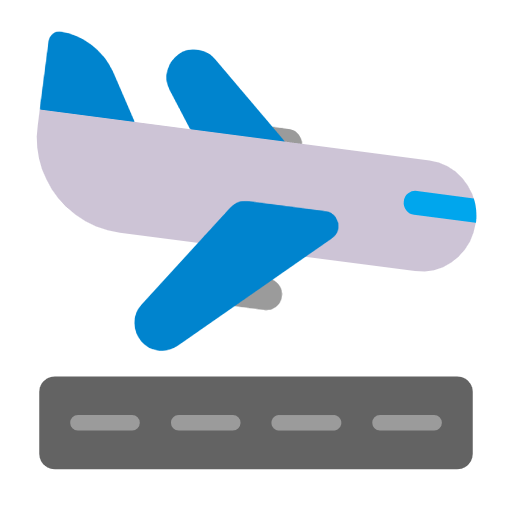 🛬 Emoji Avião Aterrissando na Microsoft Windows 11 23H2.
