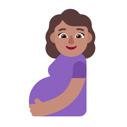🤰🏽 Emoji Mujer Embarazada: Tono De Piel Medio en Microsoft Windows 11 23H2.