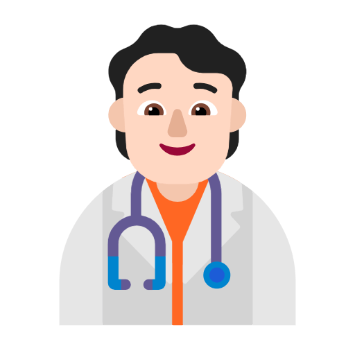 Emoji 🧑🏻‍⚕️ Persona Che Lavora Nella Sanità: Carnagione Chiara su Microsoft Windows 11 23H2.