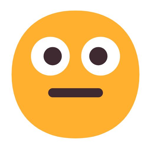 😐 Emoji neutrales Gesicht Microsoft Windows 11 23H2.
