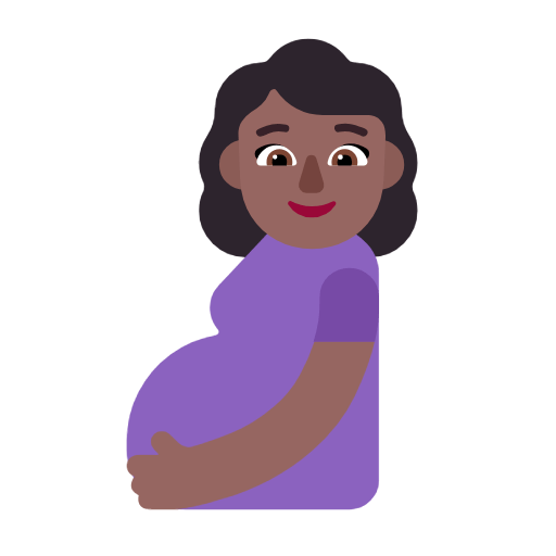🤰🏾 Emoji Mujer Embarazada: Tono De Piel Oscuro Medio en Microsoft Windows 11 23H2.