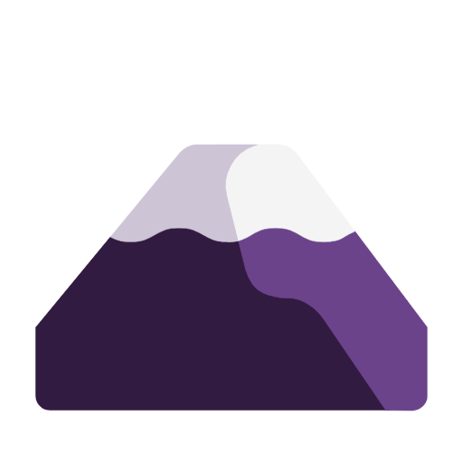 🗻 Emoji Monte Fuji na Microsoft Windows 11 23H2.