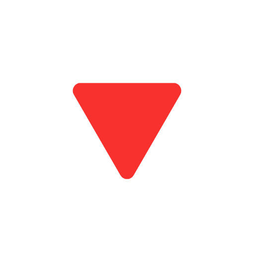 Émoji 🔻 Triangle Rouge Pointant Vers Le Bas sur Microsoft Windows 11 23H2.