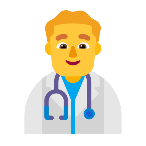👨‍⚕️ Emoji Homem Profissional Da Saúde na Microsoft Windows 11 23H2.