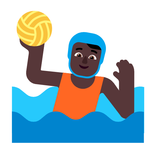 🤽🏿 Emoji Pessoa Jogando Polo Aquático: Pele Escura na Microsoft Windows 11 23H2.