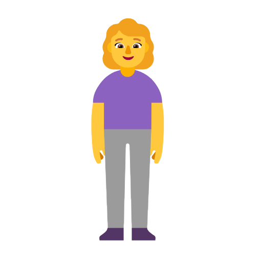 Emoji 🧍‍♀️ Donna In Piedi su Microsoft Windows 11 23H2.