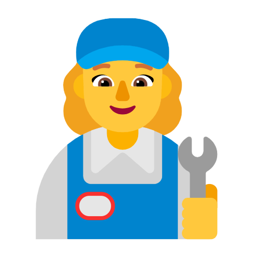 Emoji 👩‍🔧 Meccanico Donna su Microsoft Windows 11 23H2.