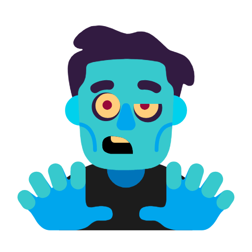 Emoji 🧟‍♂️ Zombie Uomo su Microsoft Windows 11 23H2.