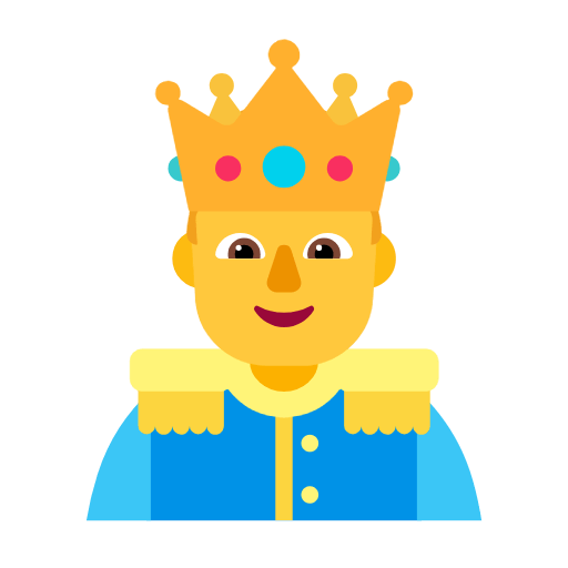 🤴 Emoji Príncipe en Microsoft Windows 11 23H2.