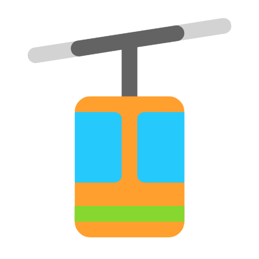 Émoji 🚡 Tramway Aérien sur Microsoft Windows 11 23H2.