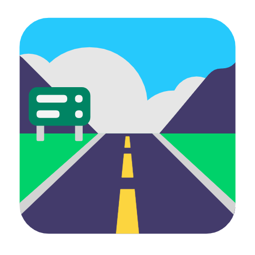 🛣️ Emoji Autopista en Microsoft Windows 11 23H2.