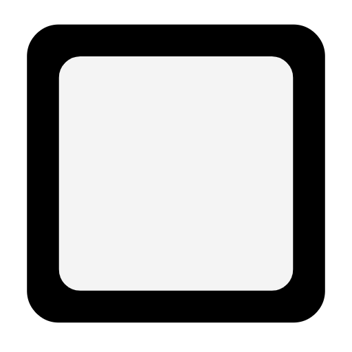 🔲 Emoji Botón Cuadrado Con Borde Negro en Microsoft Windows 11 23H2.