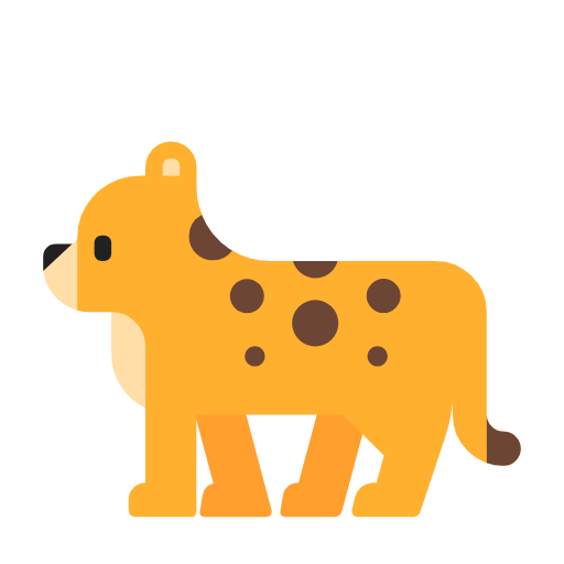 Emoji 🐆 Leopardo su Microsoft Windows 11 23H2.