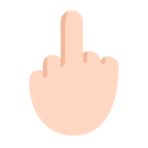 🖕🏻 Emoji Dedo Corazón Hacia Arriba: Tono De Piel Claro en Microsoft Windows 11 23H2.