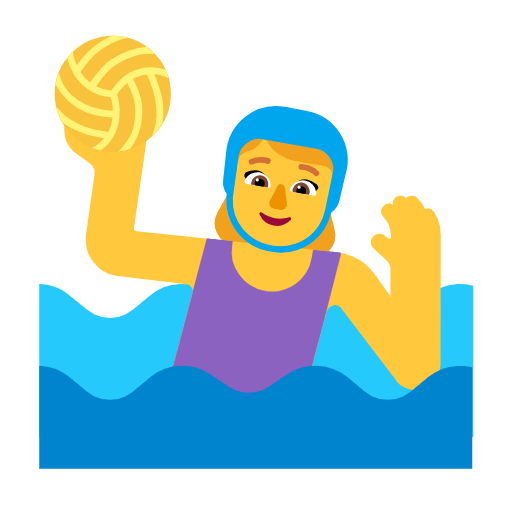🤽‍♀️ Emoji Mulher Jogando Polo Aquático na Microsoft Windows 11 23H2.