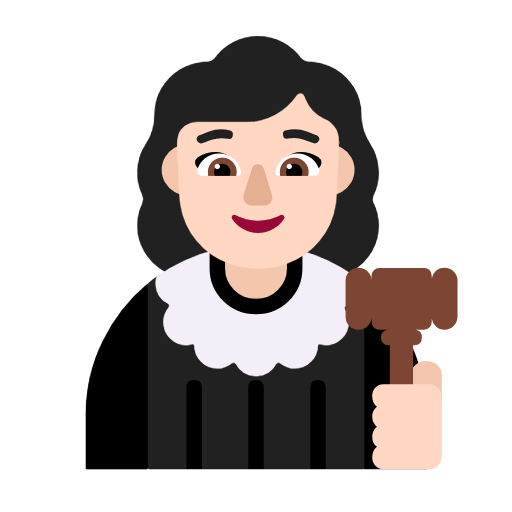 Emoji 👩🏻‍⚖️ Giudice Donna: Carnagione Chiara su Microsoft Windows 11 23H2.