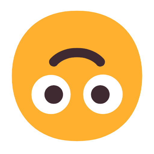 Emoji 🙃 Faccina Sottosopra su Microsoft Windows 11 23H2.