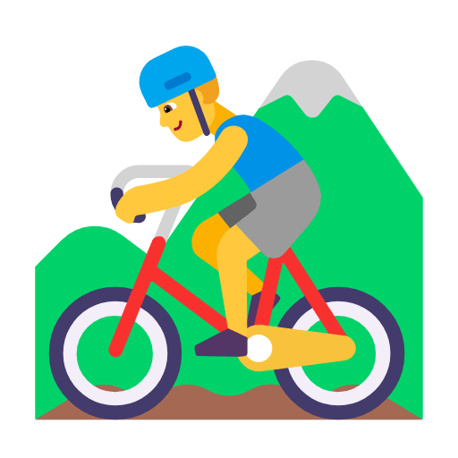 Ciclista Uomo Di Mountain Bike Microsoft Windows 11 23H2.