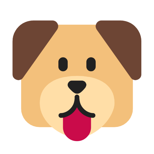 🐶 Emoji Cara De Perro en Microsoft Windows 11 23H2.