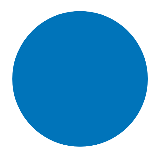 🔵 Emoji Círculo Azul Grande en Microsoft Windows 11 23H2.