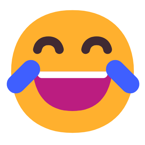 Emoji 😂 Faccina Con Lacrime Di Gioia su Microsoft Windows 11 23H2.
