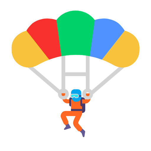 🪂 Emoji Paracaídas en Microsoft Windows 11 23H2.