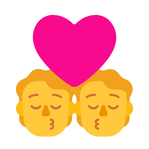 💏 Emoji sich küssendes Paar Microsoft Windows 11 23H2.