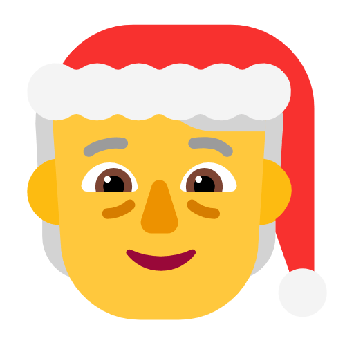 Emoji 🧑‍🎄 Santa Claus su Microsoft Windows 11 23H2.