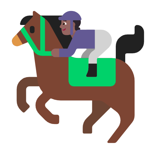Corrida De Cavalos: Pele Morena Escura Microsoft Windows 11 23H2.