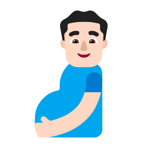 🫃🏻 Emoji Hombre Embarazado: Tono De Piel Claro en Microsoft Windows 11 23H2.