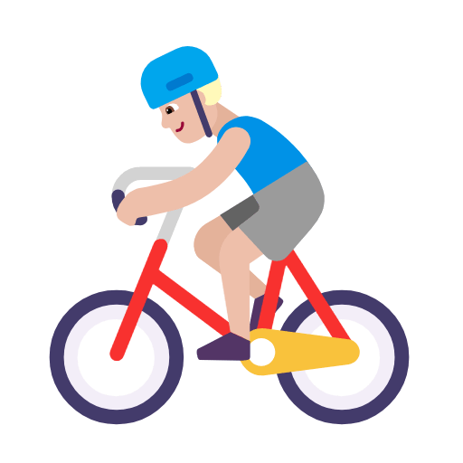 Émoji 🚴🏼‍♂️ Cycliste Homme : Peau Moyennement Claire sur Microsoft Windows 11 23H2.