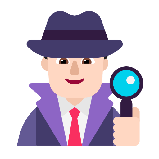 🕵🏻‍♂️ Emoji Detective Hombre: Tono De Piel Claro en Microsoft Windows 11 23H2.
