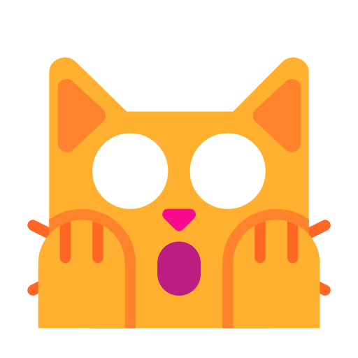 🙀 Emoji Gato Asustado en Microsoft Windows 11 23H2.