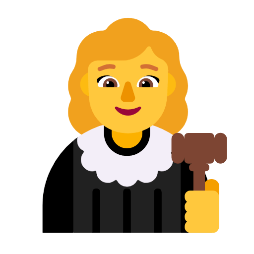 Emoji 👩‍⚖️ Giudice Donna su Microsoft Windows 11 23H2.