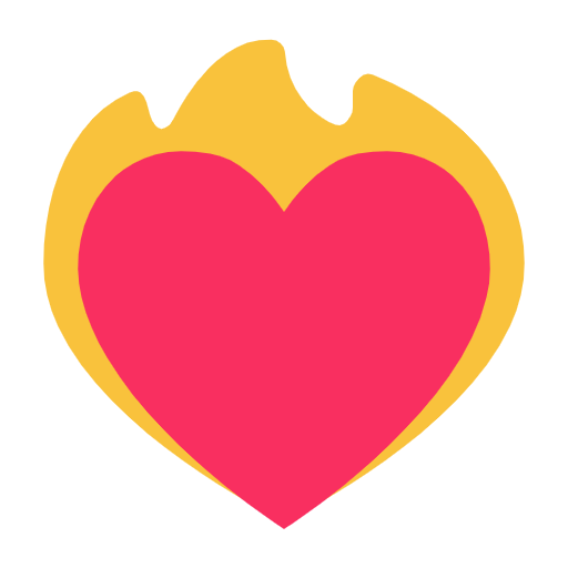 ❤️‍🔥 Emoji Corazón en el fuego en Microsoft Windows 11 23H2.