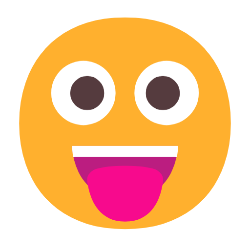 Emoji 😛 Faccina Che Mostra La Lingua su Microsoft Windows 11 23H2.