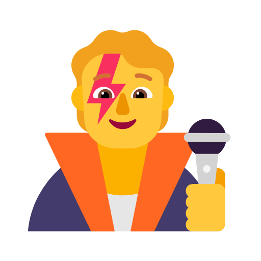 Emoji 🧑‍🎤 Cantante su Microsoft Windows 11 23H2.
