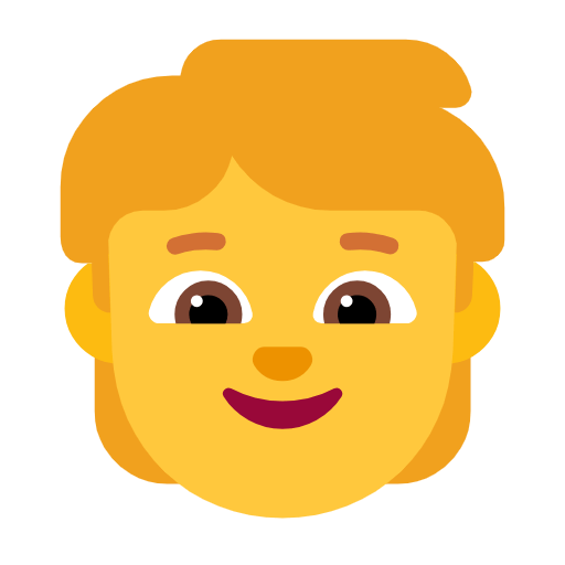Emoji 🧒 Bimbo su Microsoft Windows 11 23H2.
