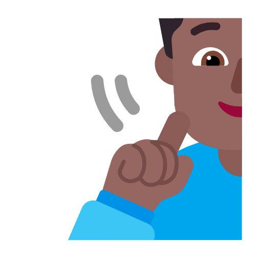 Emoji 🧏🏾‍♀️ Donna Con Problemi Di Udito: Carnagione Abbastanza Scura su Microsoft Windows 11 23H2.