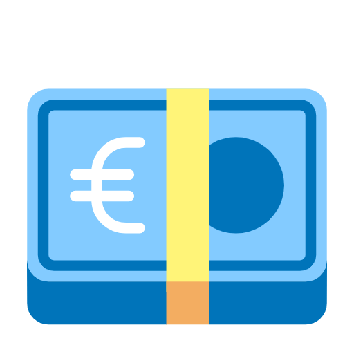 Émoji 💶 Billet En Euros sur Microsoft Windows 11 23H2.